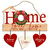 Placa Decorativa Natal Em Mdf - Home Sweet Home - 21 X 26CM - comprar online