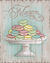 Placa Decorativa Em Mdf - Macarons - 19 X 24 Cm