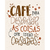 Placa Decorativa Em Mdf - Café Para Descoisar - 19 X 24 Cm