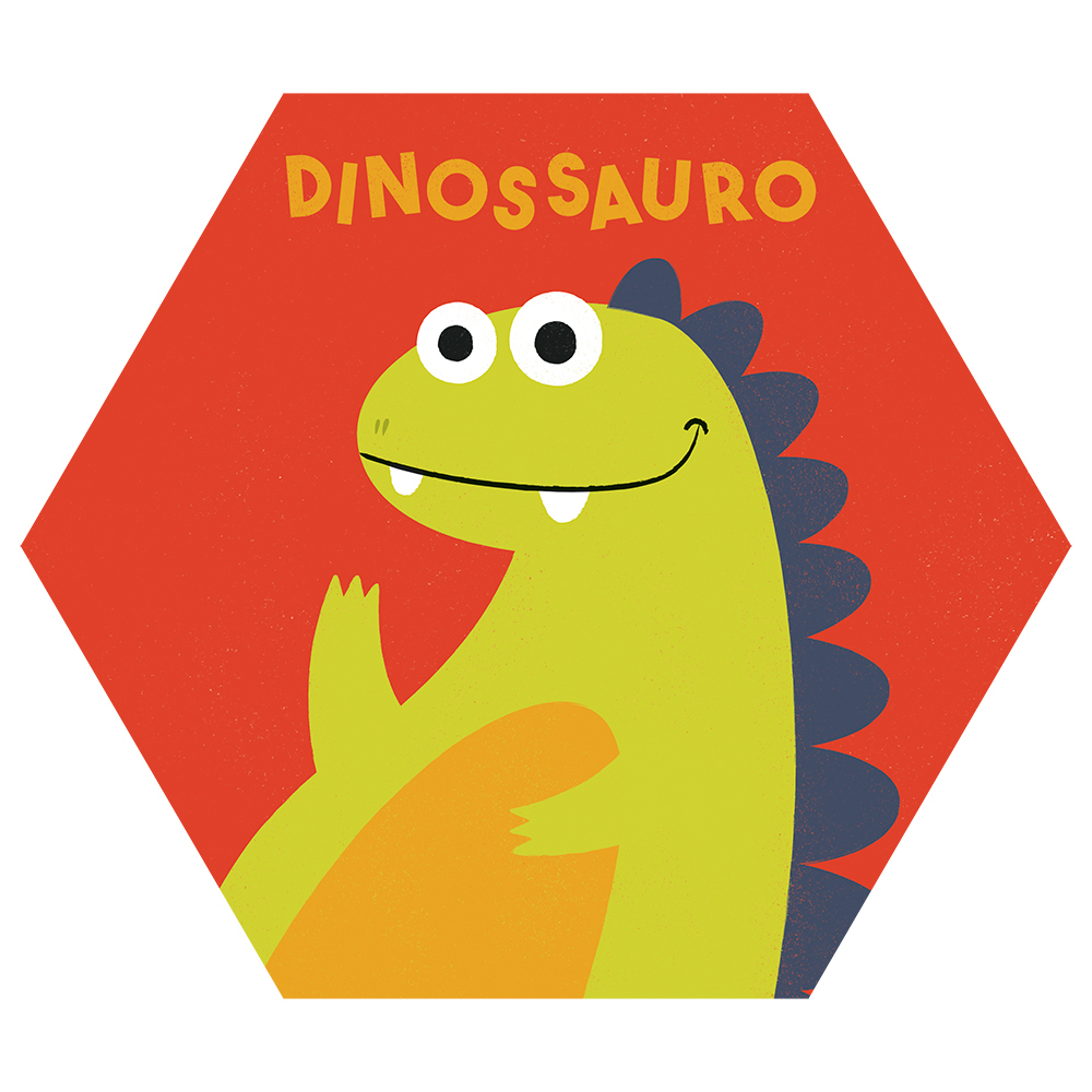 Placa MDF Desenho Dinossauro Verde Roar