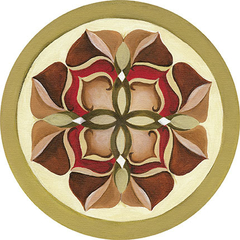 Placa Decorativa - Mandala Colorida - 29,5 cm