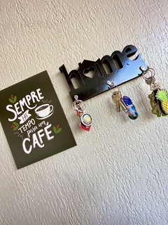 Kit Com Porta-chaves e Café 22 x 11cm/19 x 24 cm - LITDecora