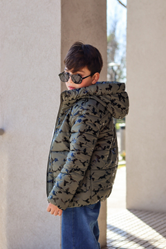 Imagen de Campera de abrigo camuflada con piel por dentro