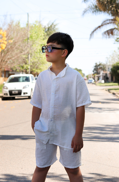 Conjunto Short y Camisa de lino (VOLVIOOO) - tienda online