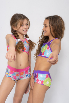 Bikini de nena estampa flores art. 6301 - Kids Store