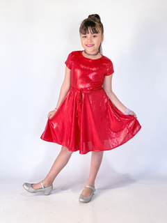 Vestido brilloso de nena art.931 - Kids Store