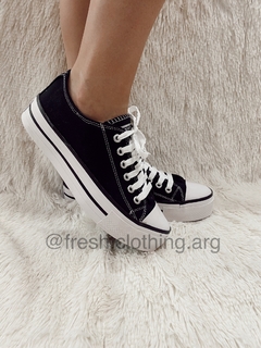 zapatillas CONVERSE Brasileras NEGRA CLOTHING FRESH