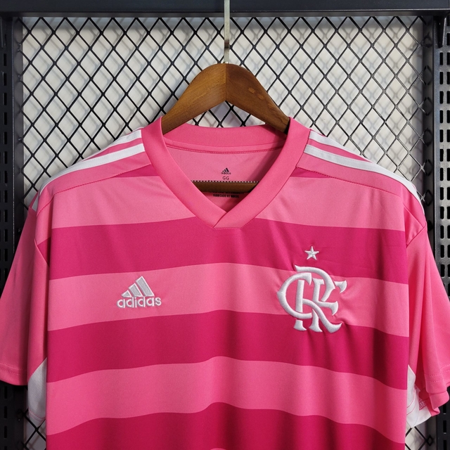 Camisa Flamengo Outubro Rosa 2022 Torcedor Adidas Feminina - Rosa