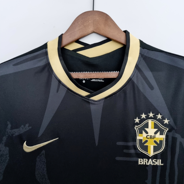 Camisa Seleção Brasil EDIÇÃO LIMITADA 22/23 Torcedor Nike Masculina - Preta