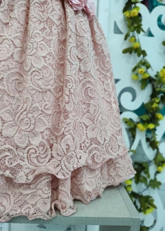 VESTIDO FESTA JUVENIL ROSE HANNAH COM RENDA - loja online