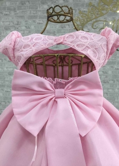 VESTIDO ROSA DE FESTA INFANTIL LUXO SARAH - loja online