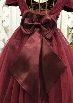 Vestido De Festa Marsala Longo Sabrina na internet