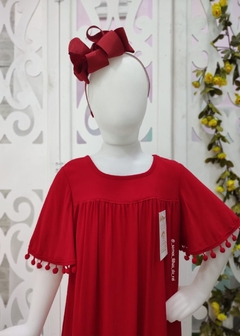 VESTIDO VISCOLINHO MIA VERMELHO - comprar online