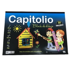 BLOCK DIBUJO N°6 NEGRO CAPITOLIO - comprar online