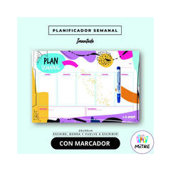 PLANIFICADOR SEMANAL IMANTADO + MARCADOR DE REGALO