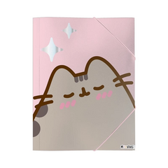 CARPETA 3 SOLAPAS ELASTICO MOOVING PUSHEEN