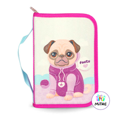 CARTUCHERA DESPLEGABLE FOOTY PUPPY GLITTER - libreriamitre