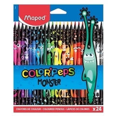 LAPICES COLOR MAPED X 24 MONSTER