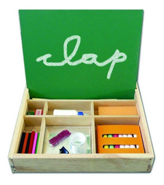 caja de arte madera - clap