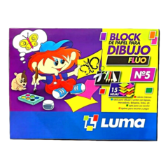 BLOCK DIBUJO N°5 FLUO LUMA