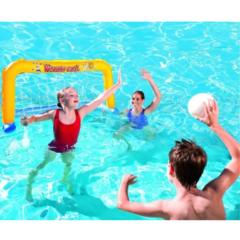 BESTWAY INFLABLE RED Y PELOTA WATER POLO 52123