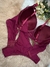 Conjunto de lingerie importado PLUS SIZE liso marsala - comprar online