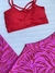 Conjunto zebra rosa com vermelho - comprar online