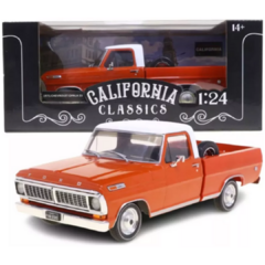 Miniatura Ford F-100 1970 Laranja - California Classics 1/24