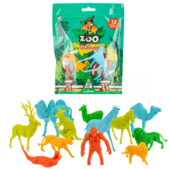 Gulliver Zoologico - Pacote com 12 miniaturas sortidas