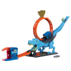 Hot Wheels City Pista T-rex Devorador C/ Looping - Mattel na internet