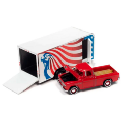 Miniatura Chevy Cameo C/ Trailer Usa 1:64 Johnny Lightning - comprar online