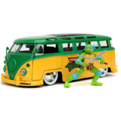 1962 VW Kombi Tartarugas Ninja Com Boneco Leonardo Jada 1/24 - comprar online