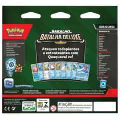 Pokémon Box Baralho De Batalha Deluxe Quaquaval Ex Copag - loja online