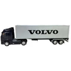 Miniatura Caminhao Carreta Bau Volvo Fh12 Welly 1/32 - Azul - comprar online