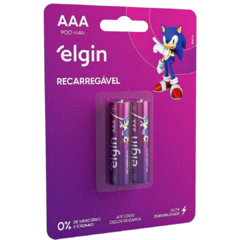 Pilha recarregavel Palito Aaa 900mah 1.2v c/02 - Elgin