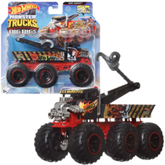 Hot Wheels Caminhão Reboque Monster Trucks Mattel 1/64 Hwn86