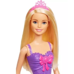 Barbie Princesa Básica Com Coroa Rosa - Mattel - comprar online