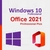 Licença Windows 10 Pro + Pacote Office 2021 Pro 32/64 Bits