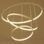 Lustre Pendente 3 Anéis Aliança de Led Aros 40/60/80 cm 1,50 cm altura (pé direito simples) - loja online