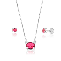 Conjunto Turmalina Rosa