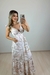 Vestido Feminino Estampado Alça com babados na internet