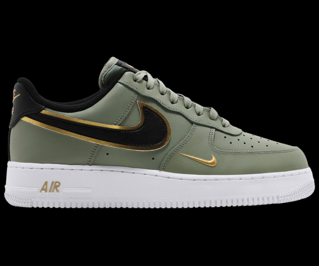 Air Force 1 Metallic Swoosh Pack Oil Green