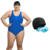 Combo Malla Natacion Talles Especiales Safit 6100 + Antiparra + Gorro Tela