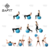 Pelota Pilates Esferodinamia 45cm Yoga Reforzada + Inflador Safit en internet