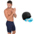 Bermuda Natación Safit 7135 + Antiparra + Gorro Tela