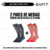 PACK X2 MEDIAS SOX COMPRESIÓN INTERMEDIA 15-20 DEPORTIVA SAFIT