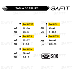 Medias Sox de compresión 15-20 mmHg Deportivas reversibles TE120 - Saavedra Fitness