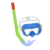 Set Snorkel Antiparras Para Niños Mascara Pileta Buceo - comprar online