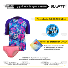 Combo Remera UV Niños Safit + Bombacha - comprar online