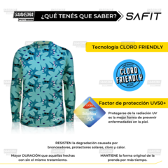 Remera Safit Protección UV Infantil 2589 - Saavedra Fitness